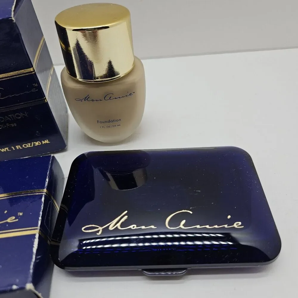Lot Of 2 Vintage Mon Ami Cosmetics ~ Foundation Powder Light NOS Unused - Picture 3 of 5